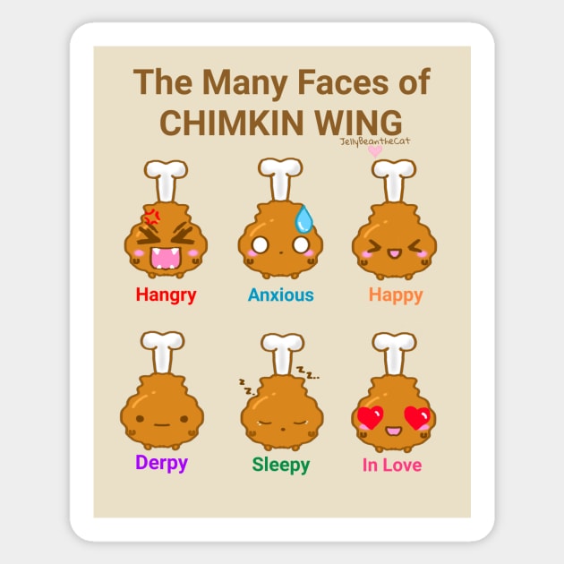 Chimkins many faces Sticker by iamChimkinWing